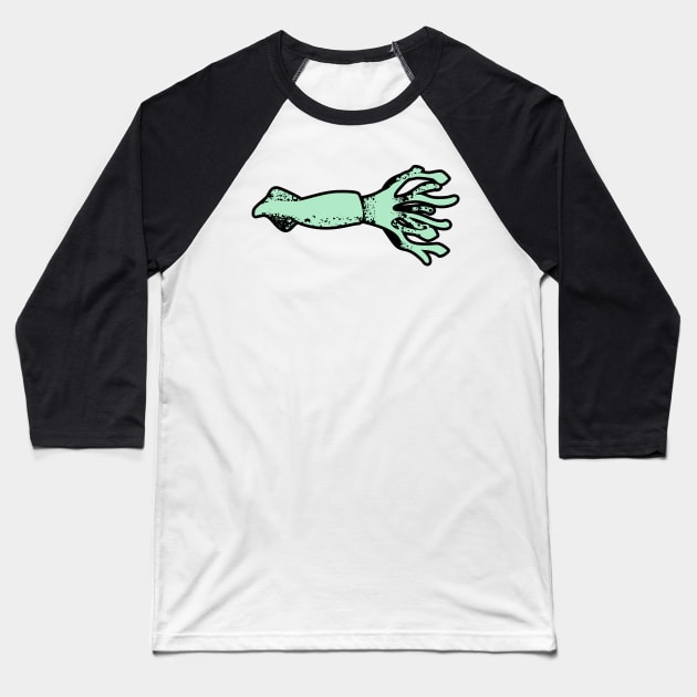 Grunge Squid Baseball T-Shirt by meganther0se